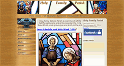 Desktop Screenshot of holy-family-dm.ca